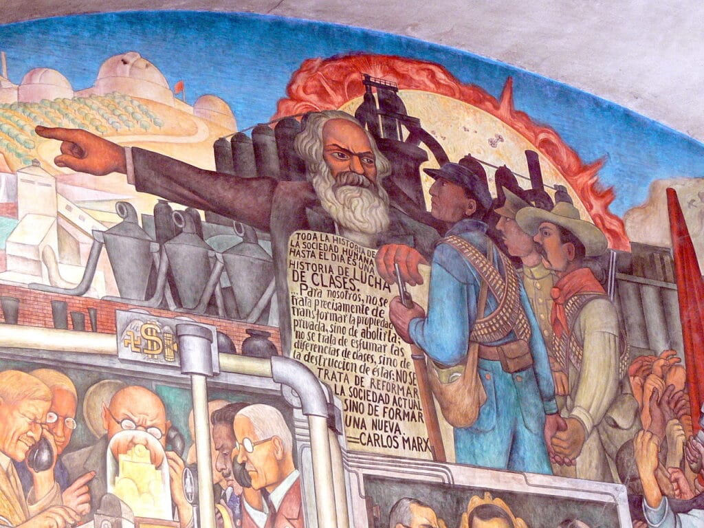 Mural de Diego Rivera, Ciudad de México, Palacio Nacional. Wolfgang Sauber / Wikimedia
