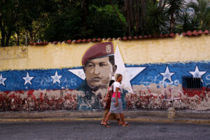 Mural de Hugo Chávez en Caracas