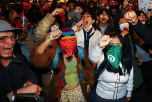 Movilizaciones contra la designación de José Jeri como nuevo presidente de Perú.
